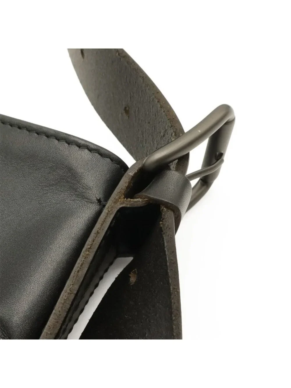 Bottega Veneta Intrecciato Shoulder Bag Crossbody Leather Black